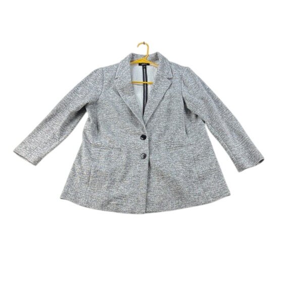 Torrid Women’s Size 0 Black & White Oversized Blazer Jacket | Cotton Blend - Picture 1 of 7